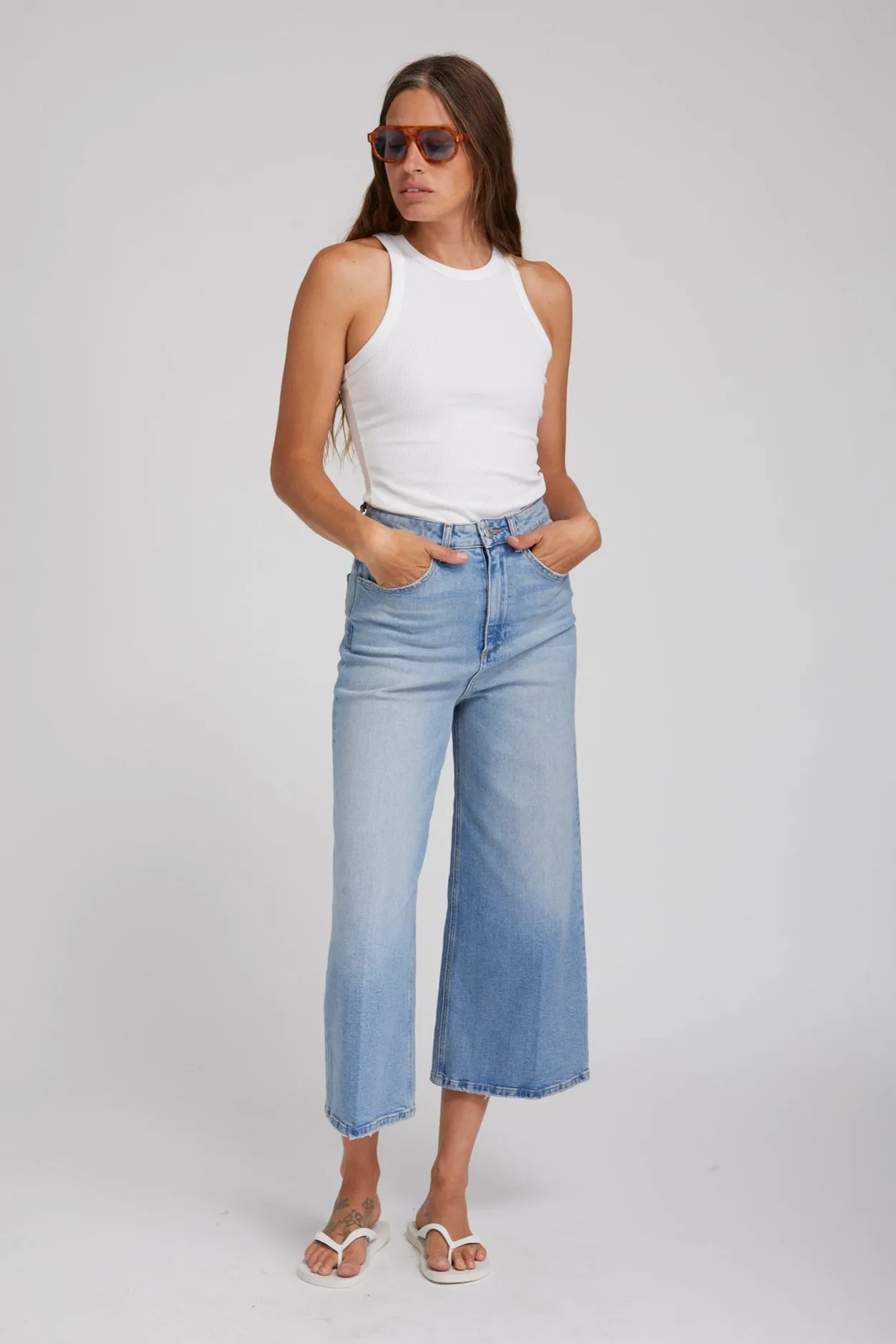 Denim Culotte Pants sold by SPRWMN product image thumbnail 2