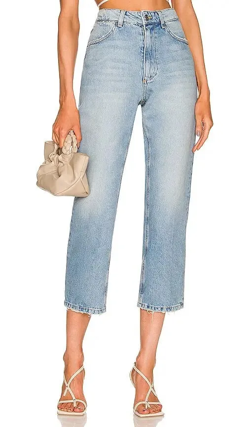 Victoria Cropped Straight Leg Denim sold by SPRWMN product image thumbnail 5