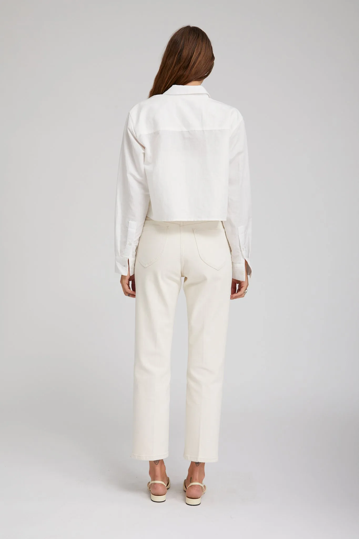 Cropped Straight Leg Denim sold by SPRWMN product image thumbnail 4