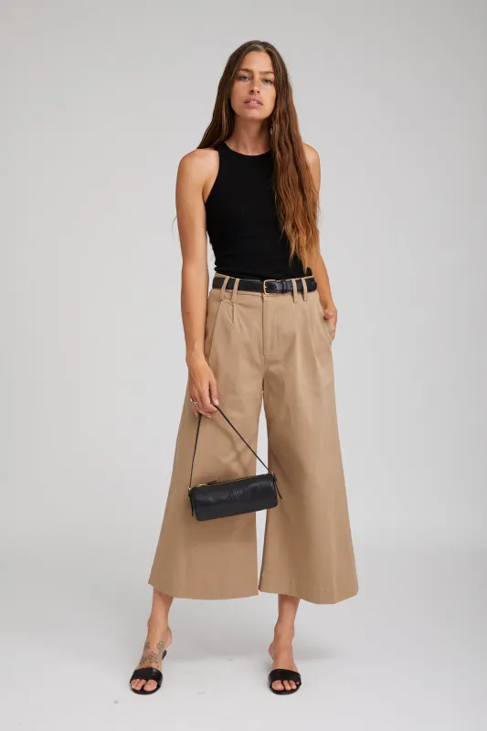 Sand Twill Culotte Trousers sold by SPRWMN