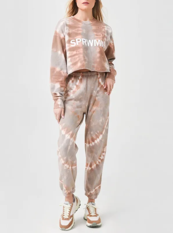 Desert Dusk Cotton Cropped Logo Sweatshirt sold by SPRWMN