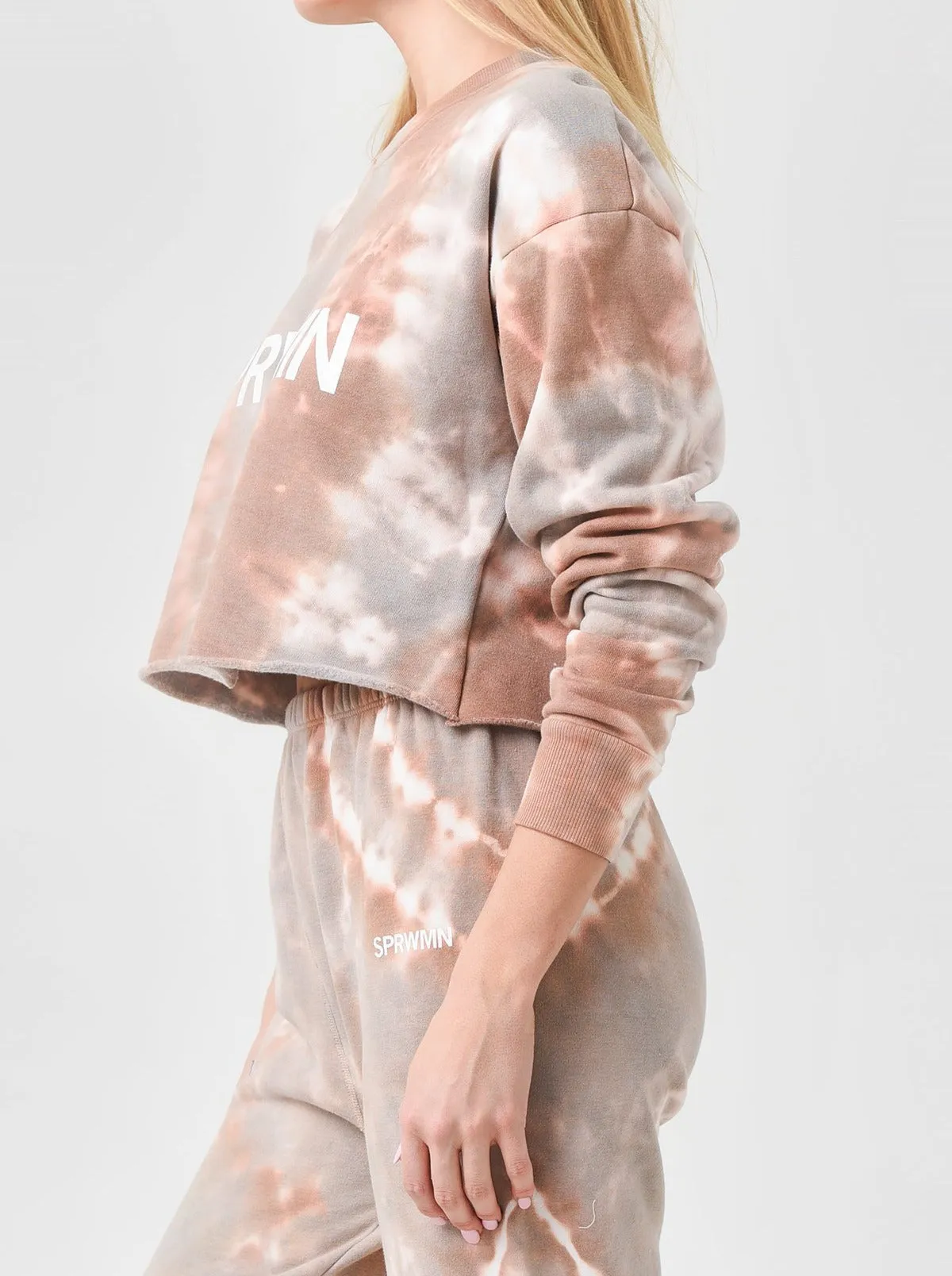 Desert Dusk Cotton Cropped Logo Sweatshirt sold by SPRWMN product image thumbnail 3