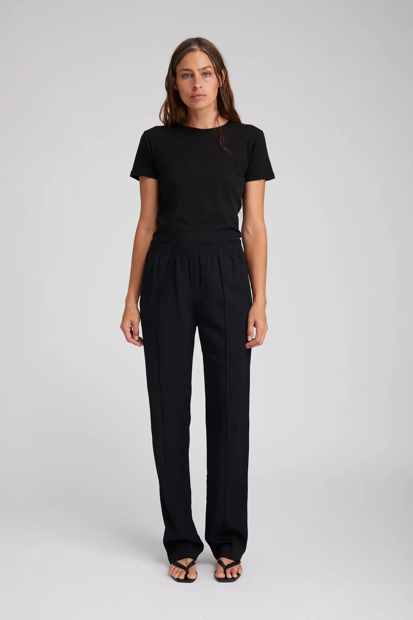 Crepe Pintuck Trouser sold by SPRWMN product image thumbnail 2