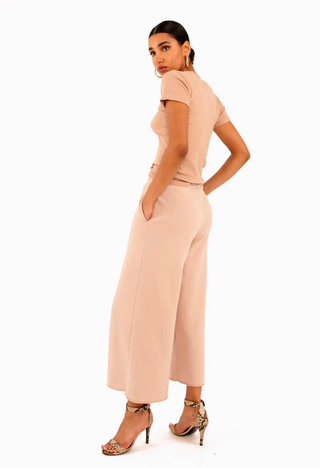 Dusty Pink Culotte Pants sold by SPRWMN product image thumbnail 3