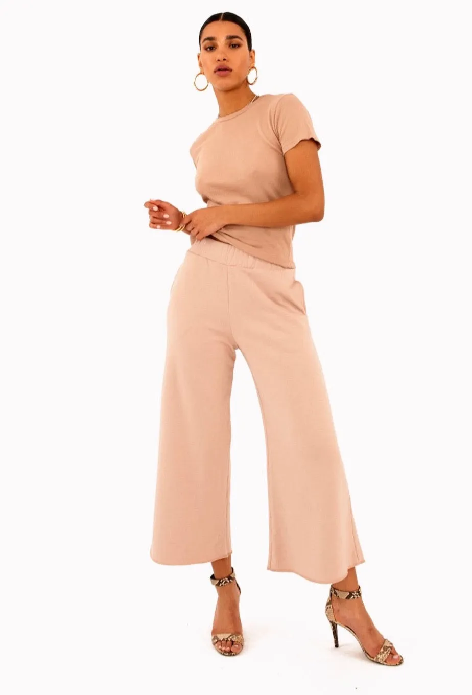 Dusty Pink Culotte Pants sold by SPRWMN product image thumbnail 2