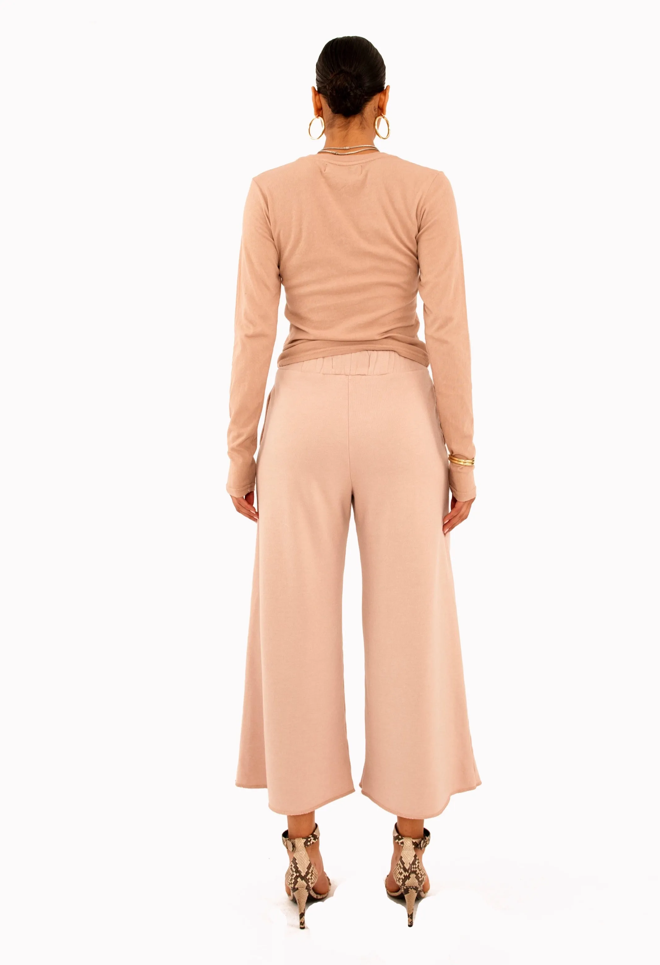 Dusty Pink Culotte Pants sold by SPRWMN product image thumbnail 4