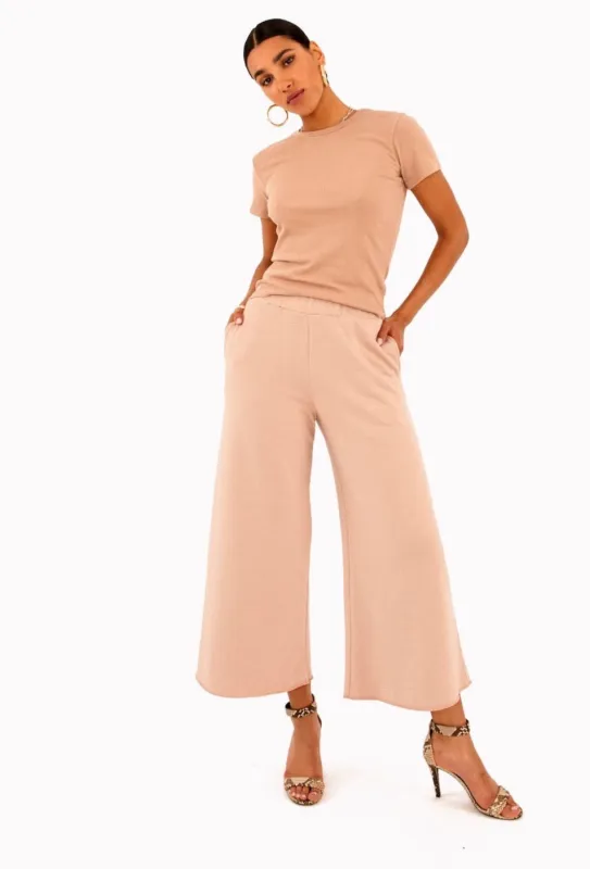 Dusty Pink Culotte Pants made by SPRWMN