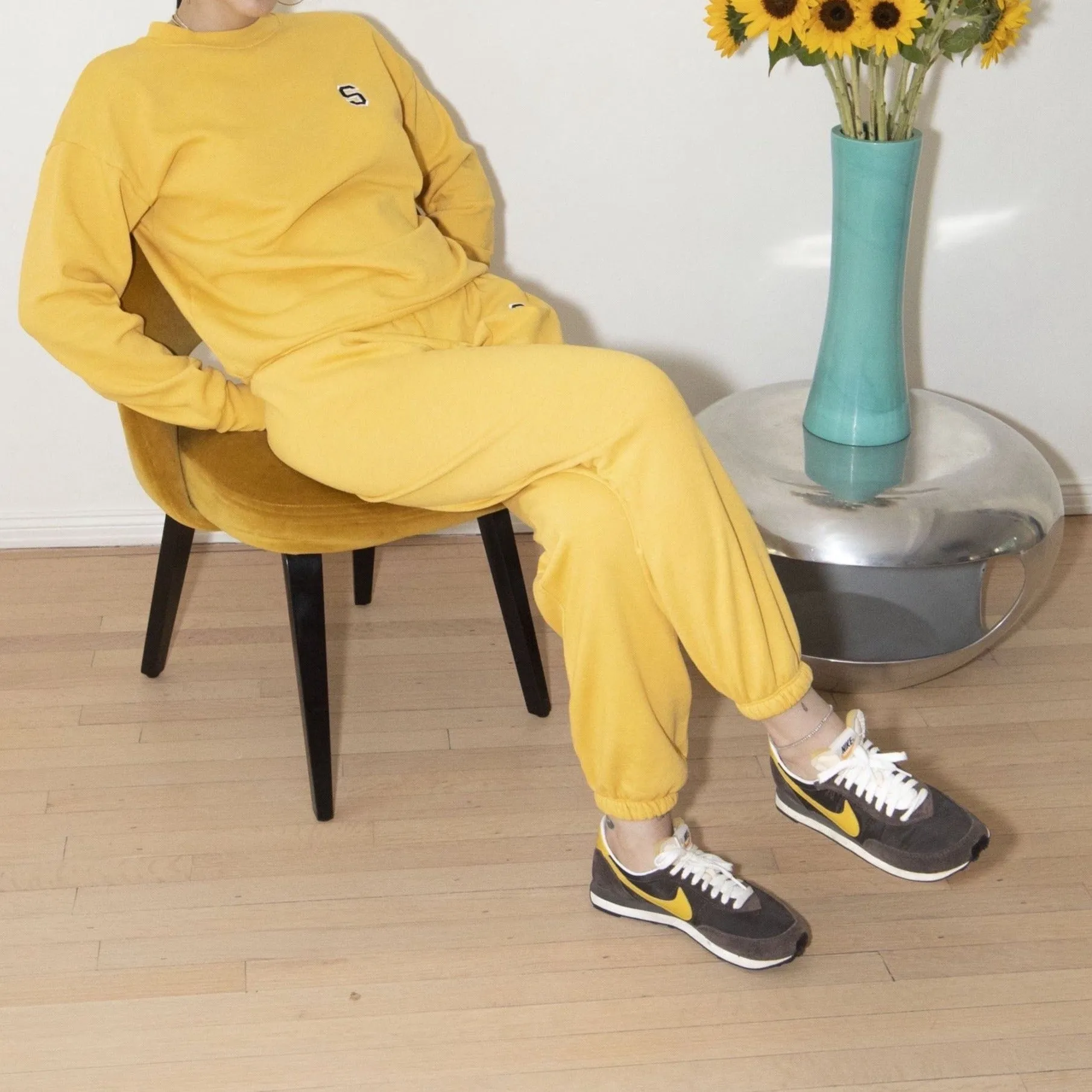 Dandelion Cotton Fleece Embroidered Logo Sweatpants sold by SPRWMN product image thumbnail 2