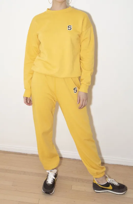 Dandelion Cotton Fleece Embroidered Logo Sweatpants made by SPRWMN