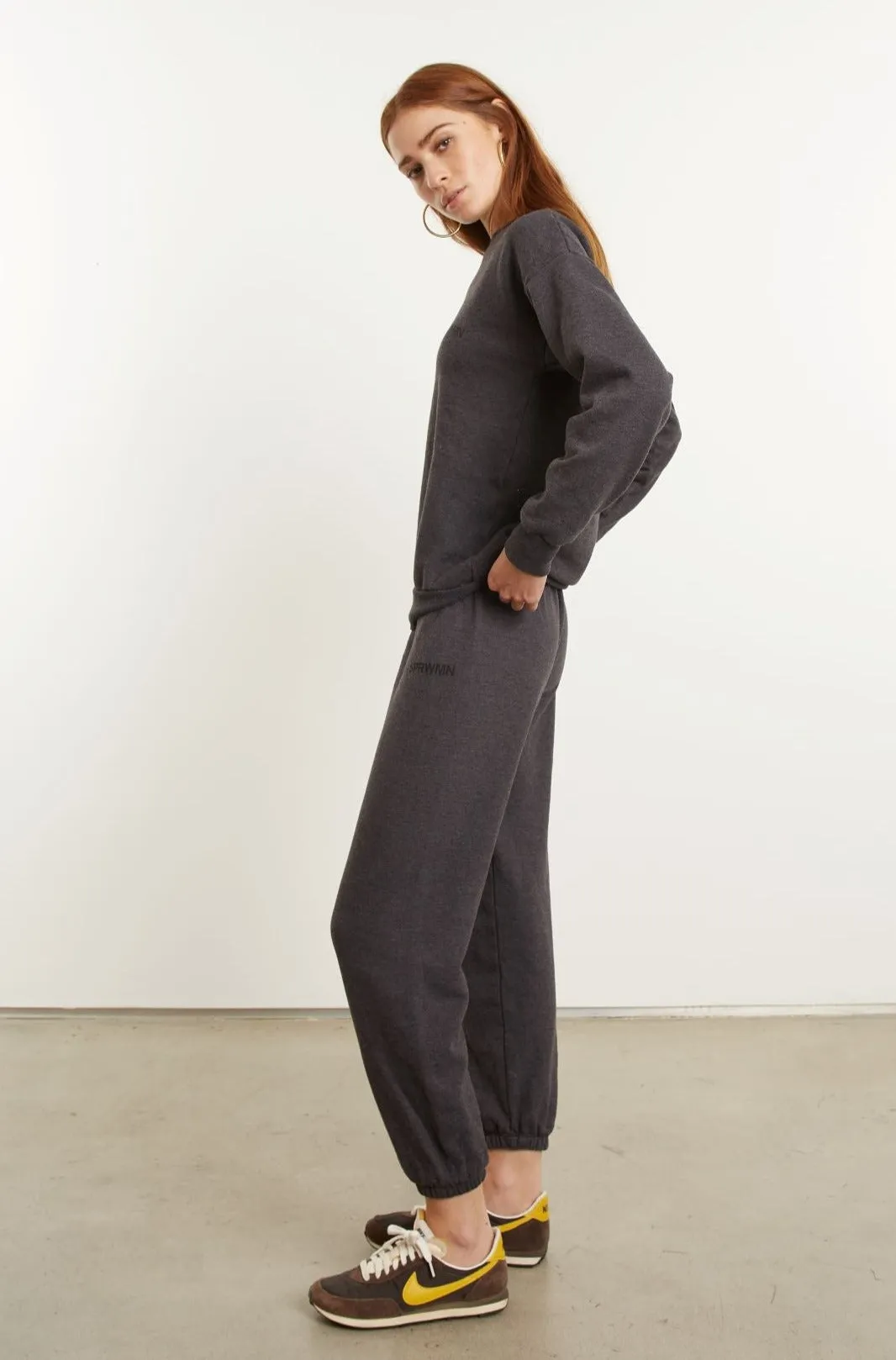 Vintage Black Logo Sweatpants sold by SPRWMN product image thumbnail 2