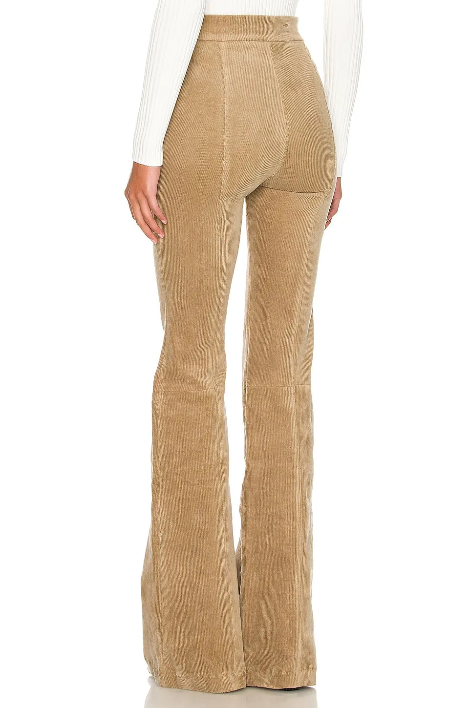 Sand Corduroy Patch Pocket Super Flare Pants sold by SPRWMN product image thumbnail 3