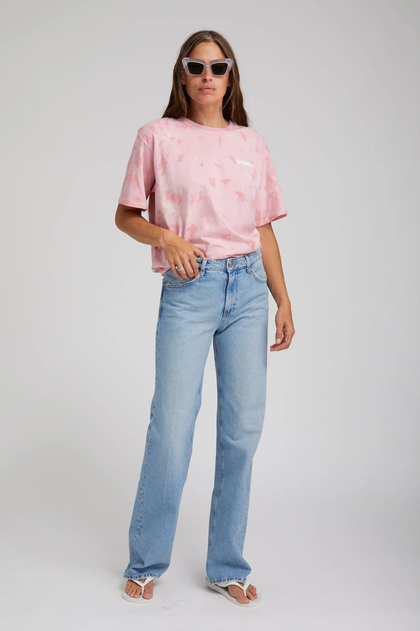 Rose Marble Oversized Logo Tee sold by SPRWMN product image thumbnail 2