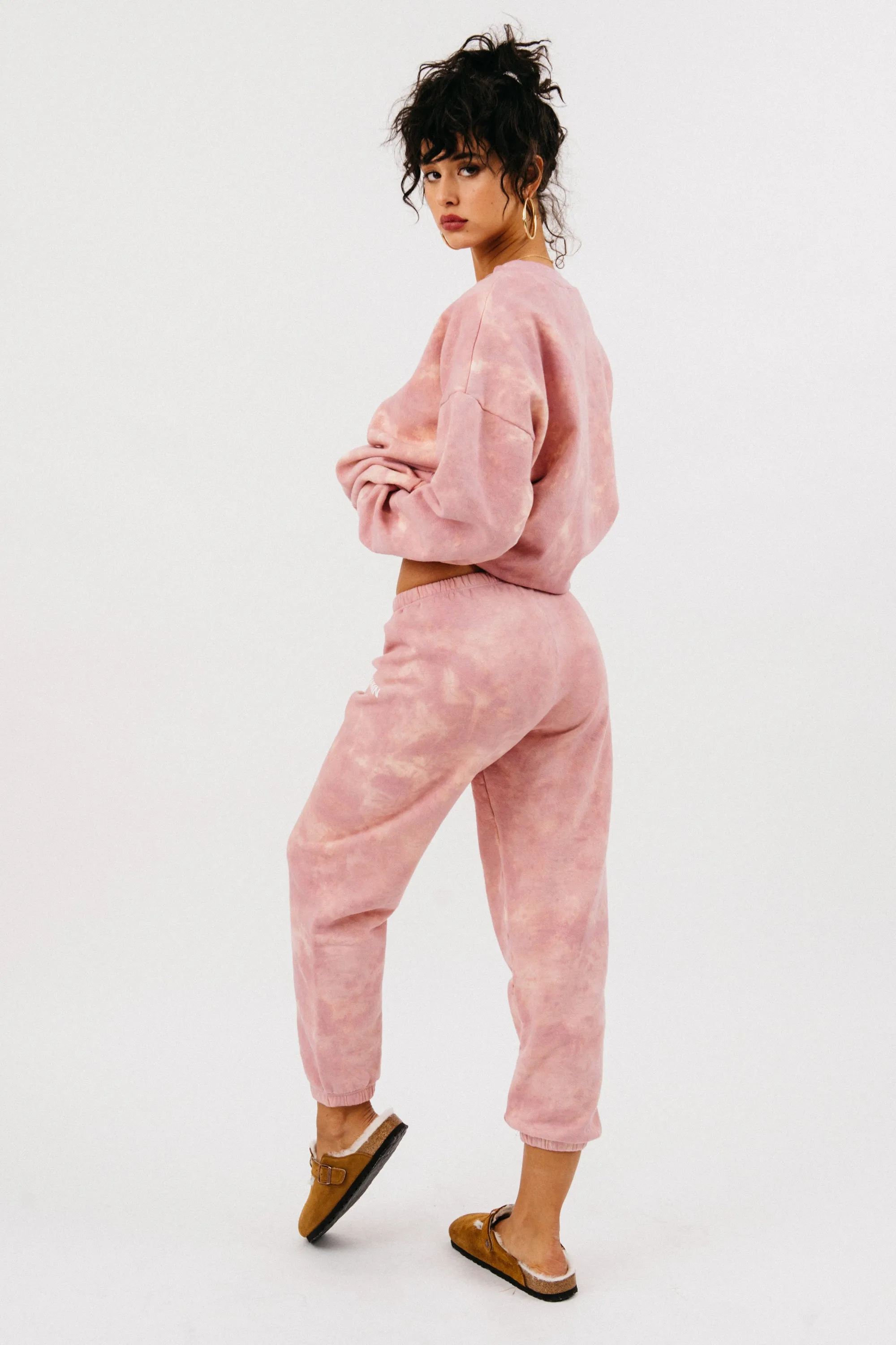 Rose Marble Cotton Tiny Logo Sweatshirt sold by SPRWMN product image thumbnail 5