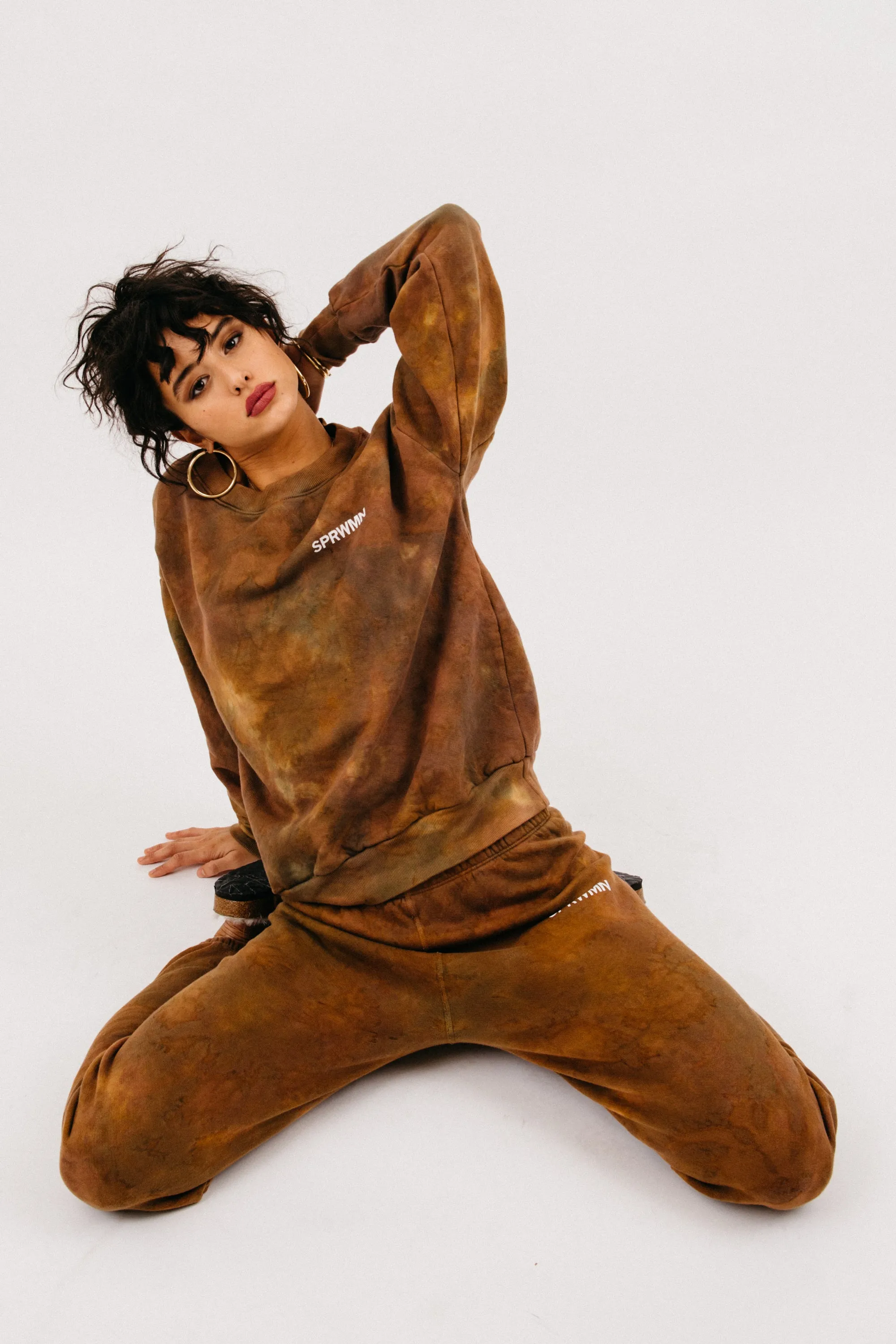 Army Marble Cotton Tiny Logo Sweatshirt sold by SPRWMN product image thumbnail 2