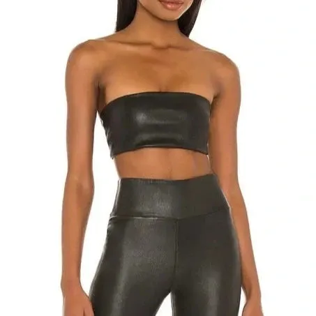 Black Leather Bandeau sold by SPRWMN product image thumbnail 2