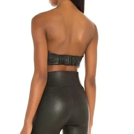 Black Leather Bandeau sold by SPRWMN product image thumbnail 3