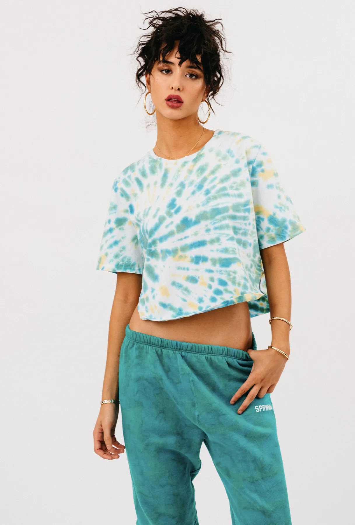 Marine Cotton Cropped Shirttail sold by SPRWMN