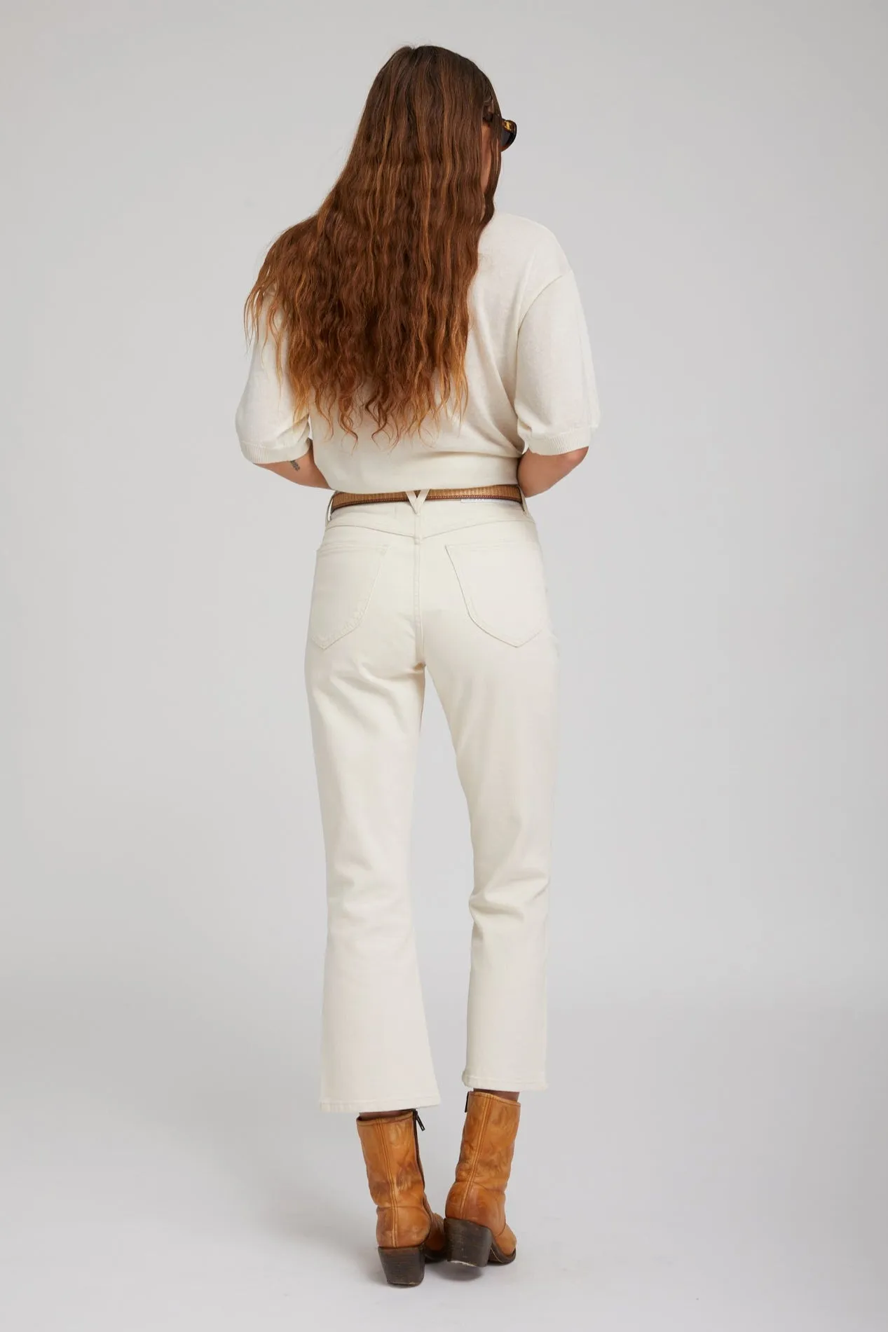 Crop Flare Denim sold by SPRWMN product image thumbnail 3