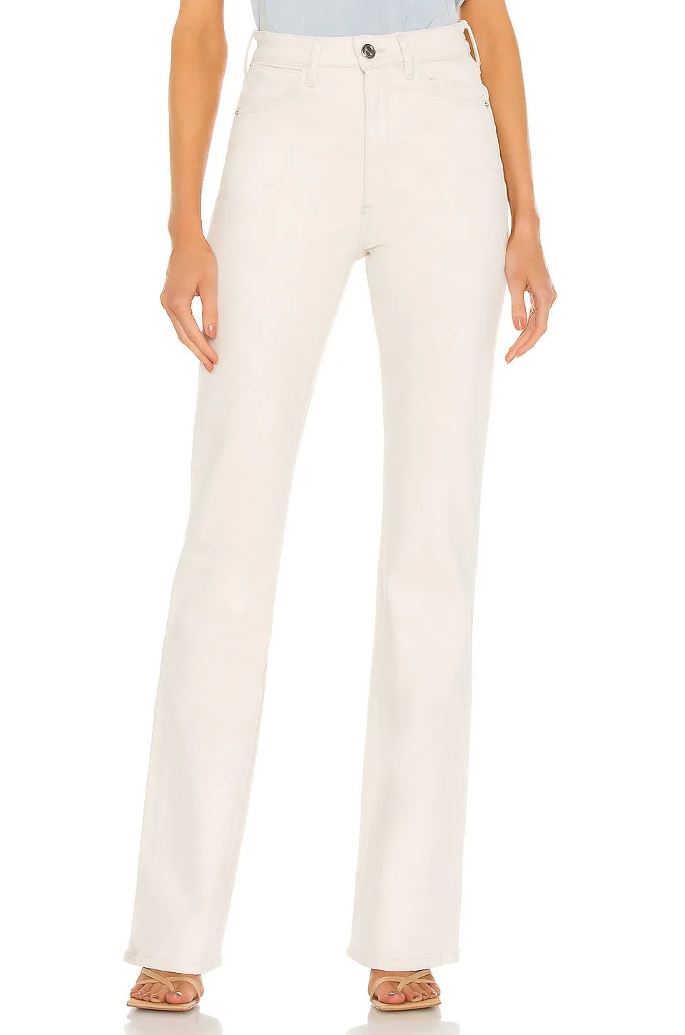 Earhart Off White Micro Flare Denim sold by SPRWMN