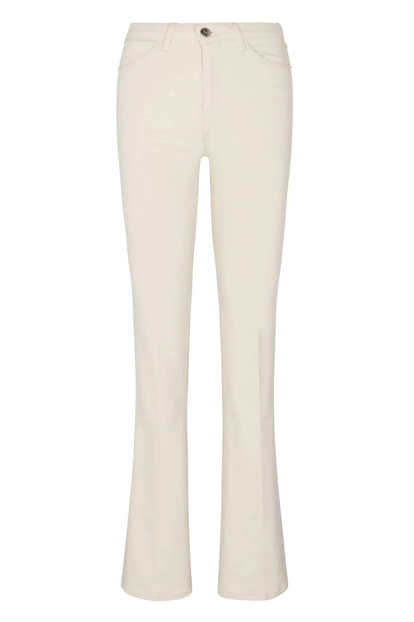 Earhart Off White Micro Flare Denim sold by SPRWMN product image thumbnail 5