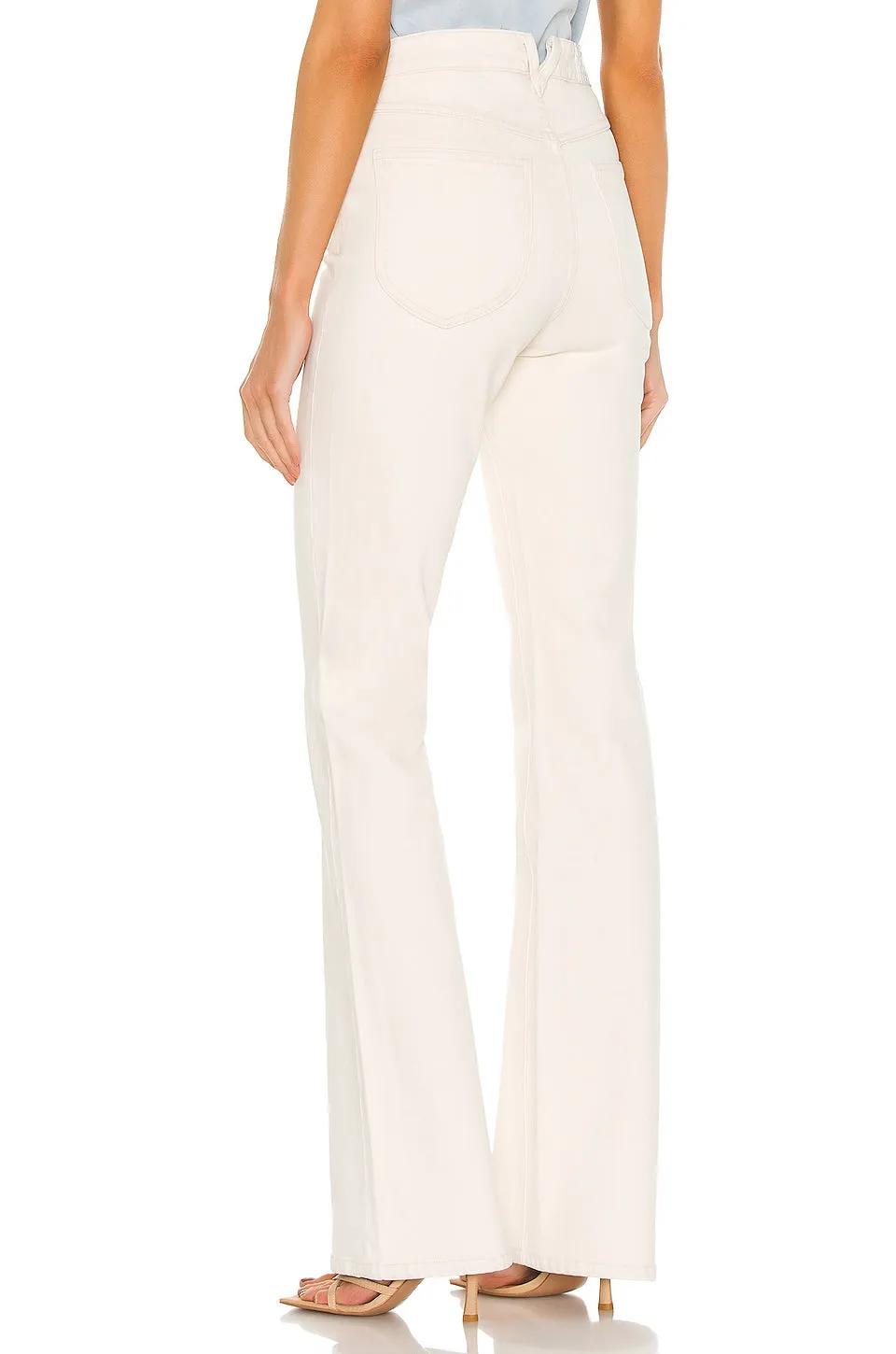 Earhart Off White Micro Flare Denim sold by SPRWMN product image thumbnail 3