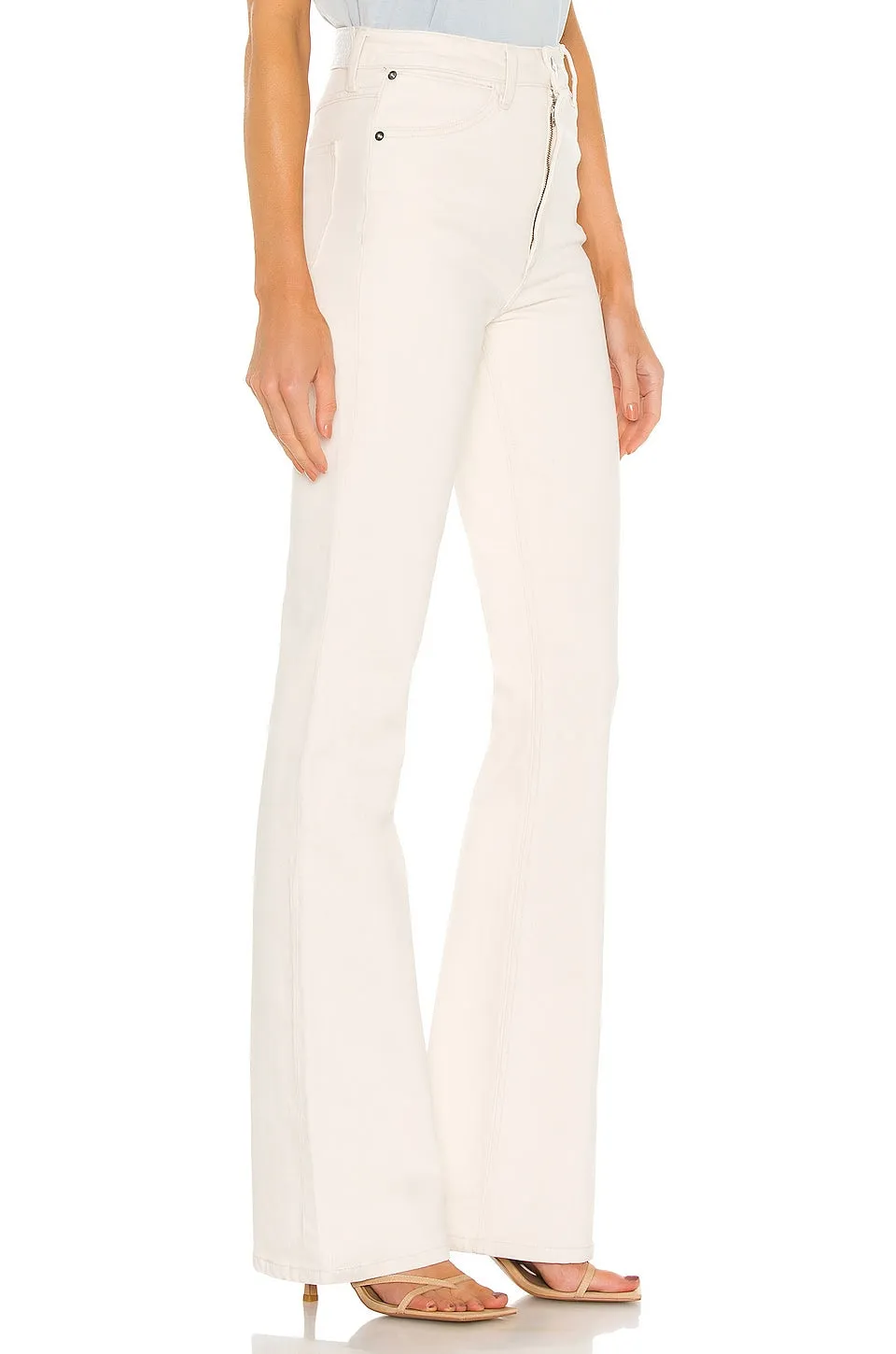 Earhart Off White Micro Flare Denim sold by SPRWMN product image thumbnail 2