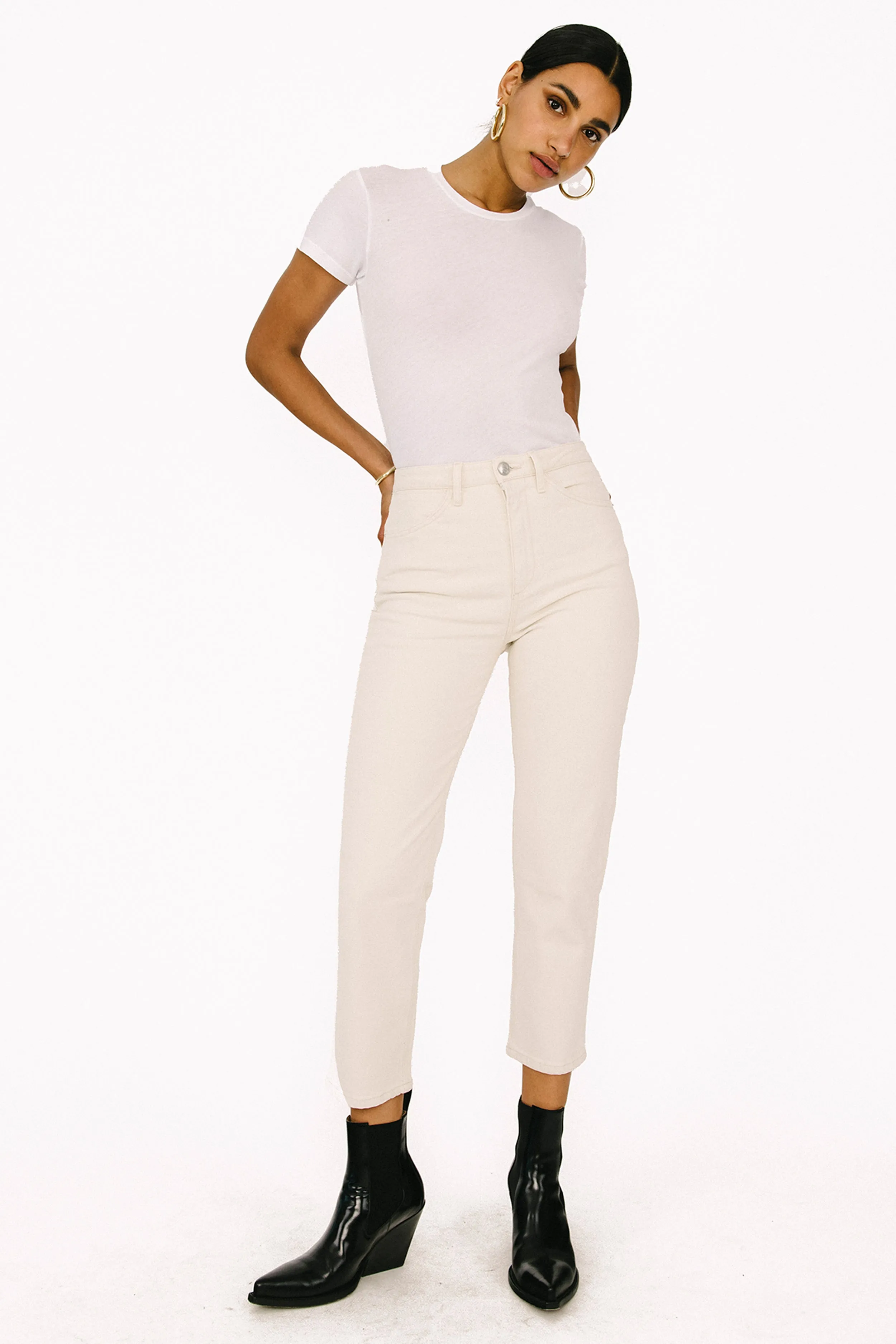 Earhart Tapered Straight Leg Denim sold by SPRWMN