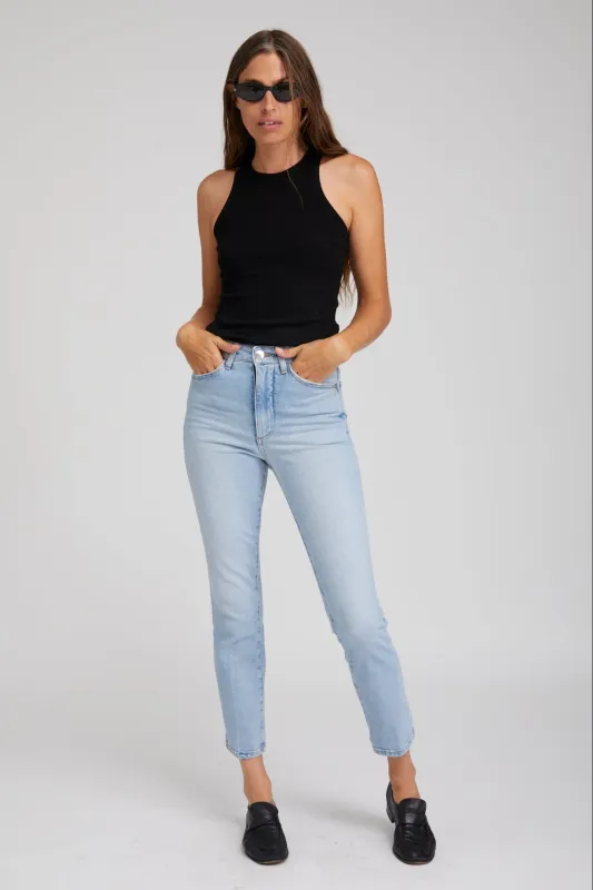 Cropped Slim Straight Leg Denim made by SPRWMN