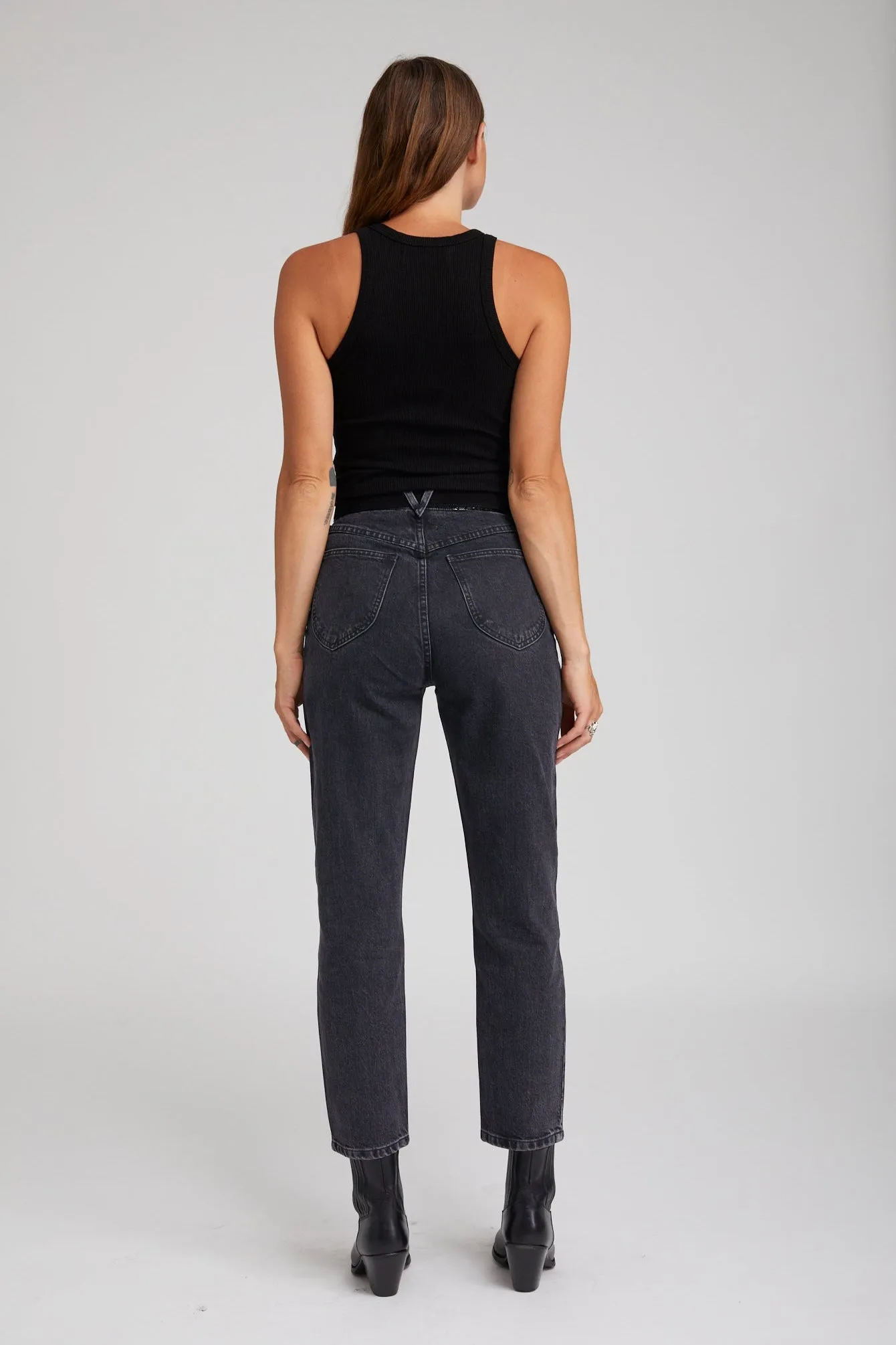 Simone Tapered Straight Leg Denim sold by SPRWMN product image thumbnail 4