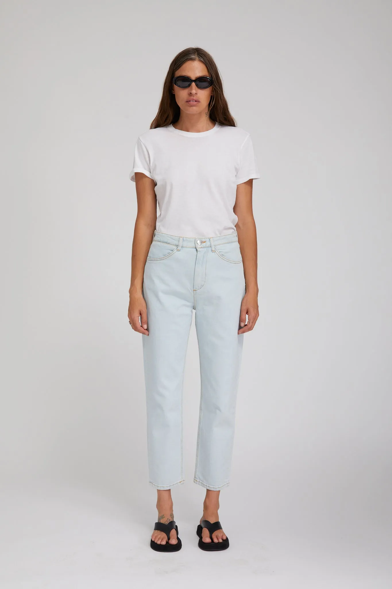 Greta Tapered Straight Leg Denim sold by SPRWMN product image thumbnail 3