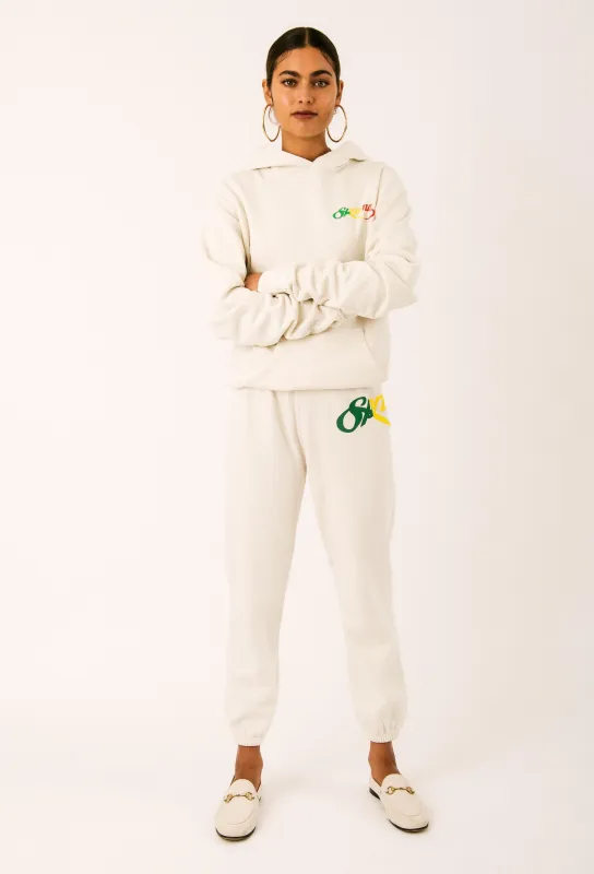 Off White Rasta Script Cotton Logo Hoodie sold by SPRWMN