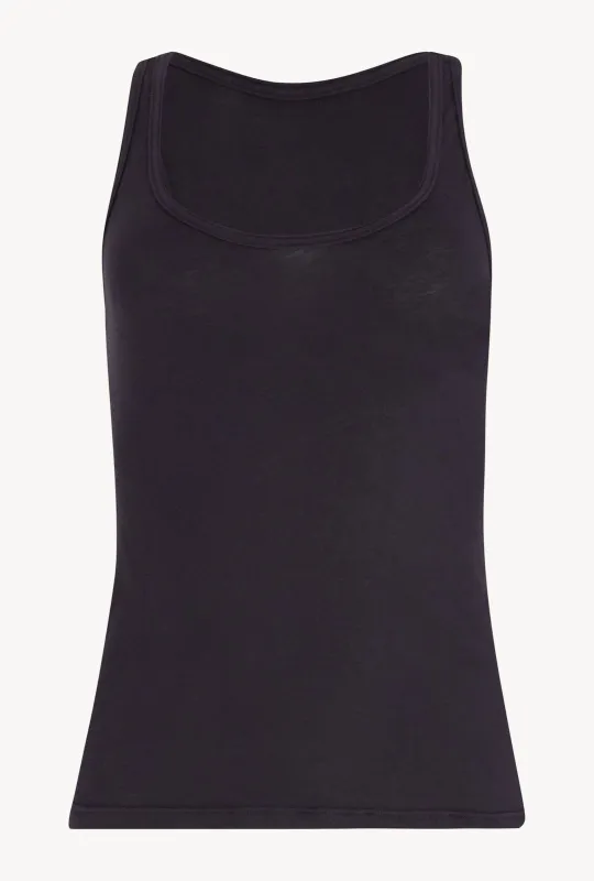 Faded Black Cotton Tank sold by SPRWMN