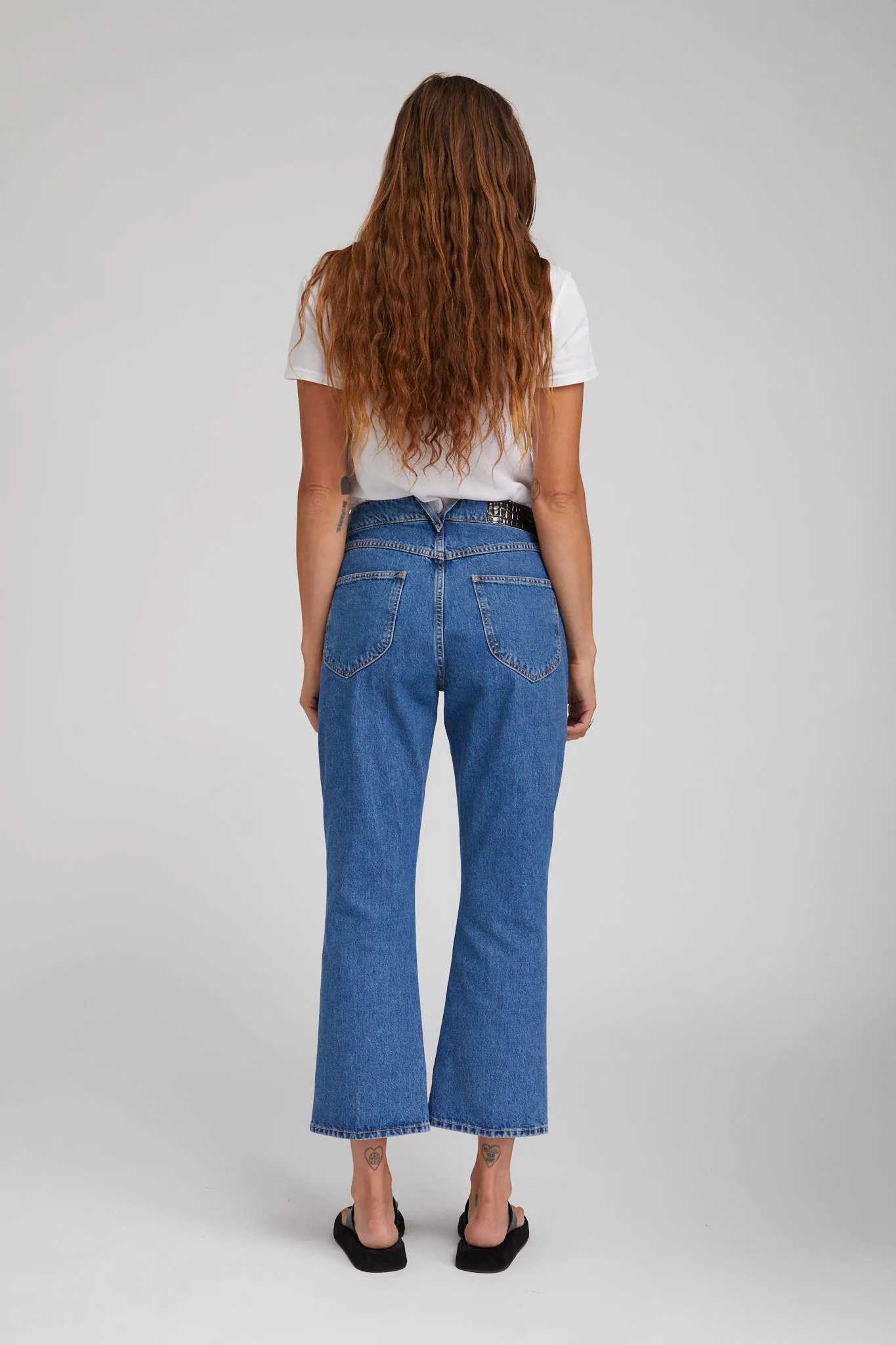 Goodall Crop Flare Denim Pants sold by SPRWMN product image thumbnail 5