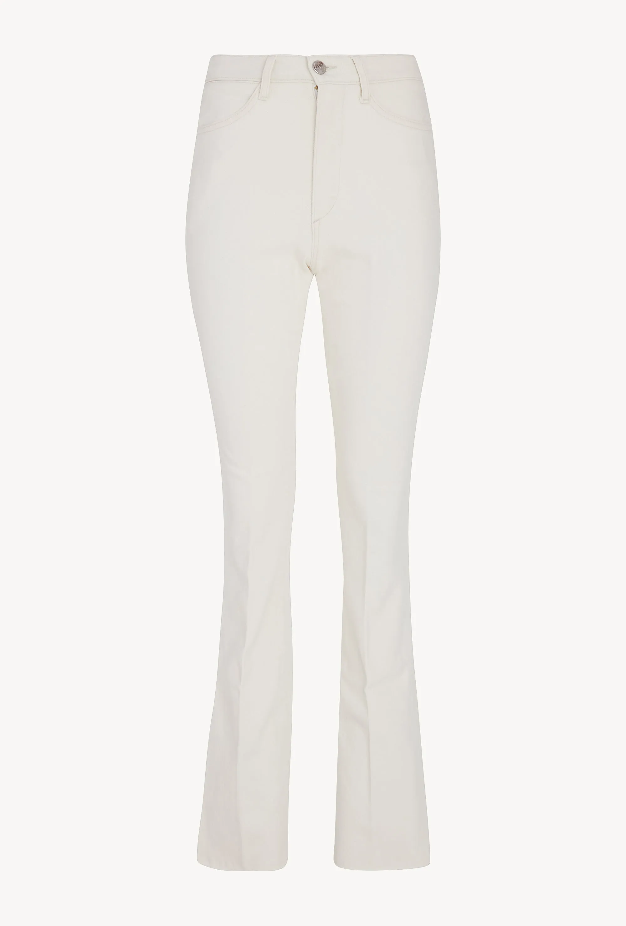 Earhart Vintage White Micro Flare Denim sold by SPRWMN product image thumbnail 4