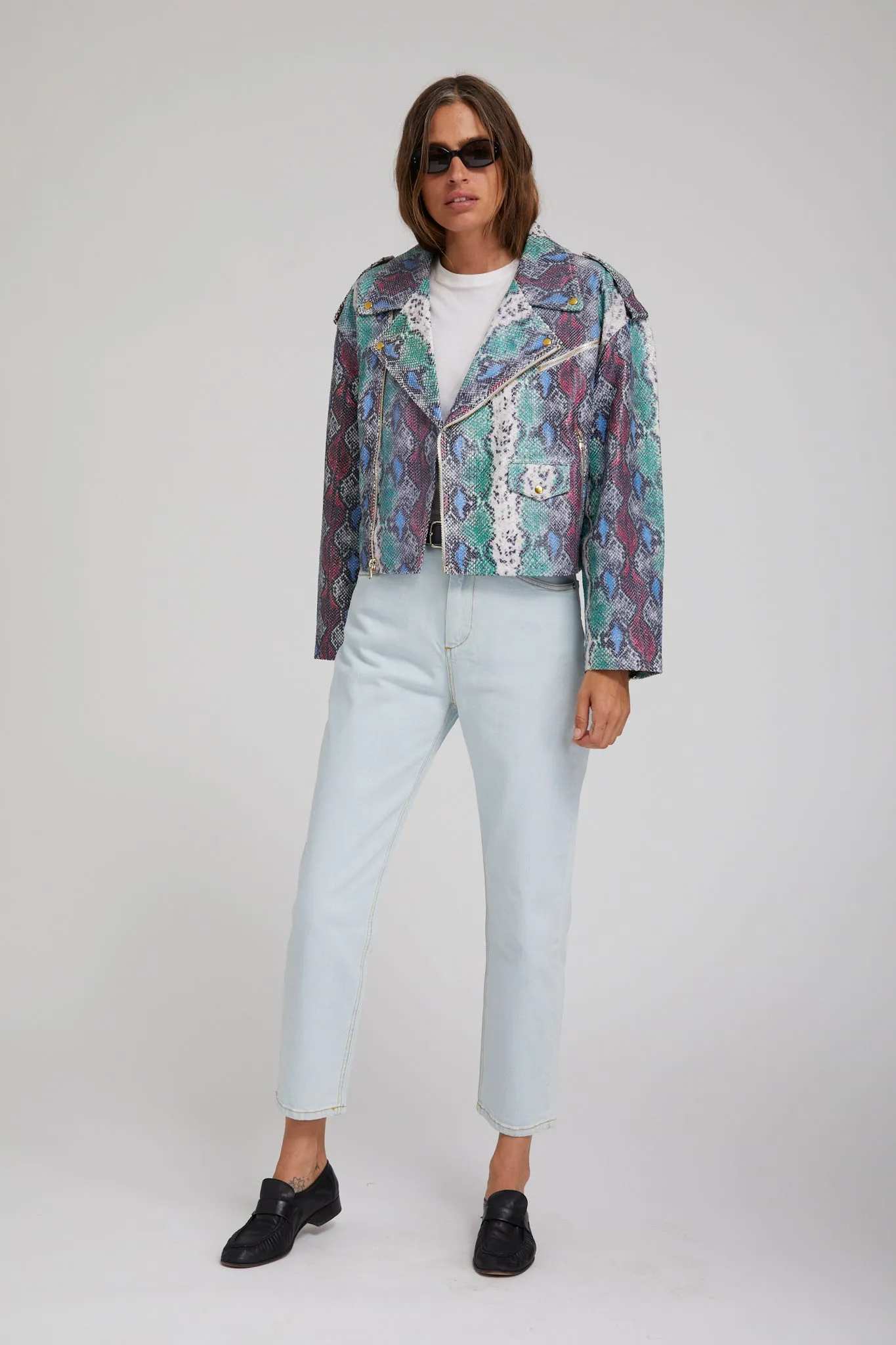 Leather Moto Jacket sold by SPRWMN product image thumbnail 3