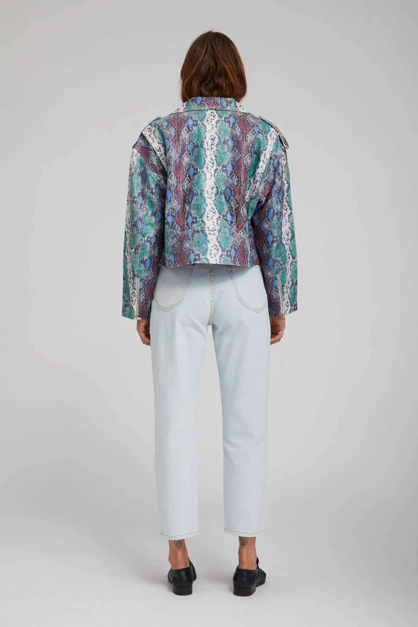 Leather Moto Jacket sold by SPRWMN product image thumbnail 5