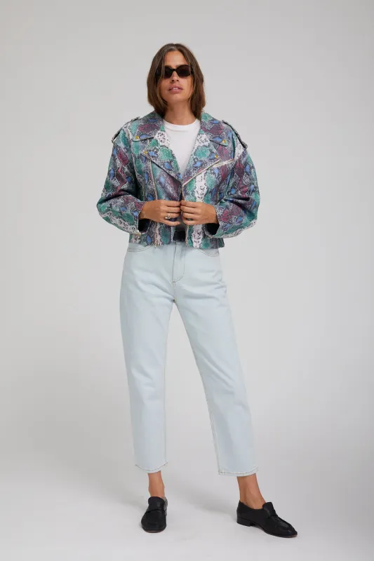 Leather Moto Jacket made by SPRWMN