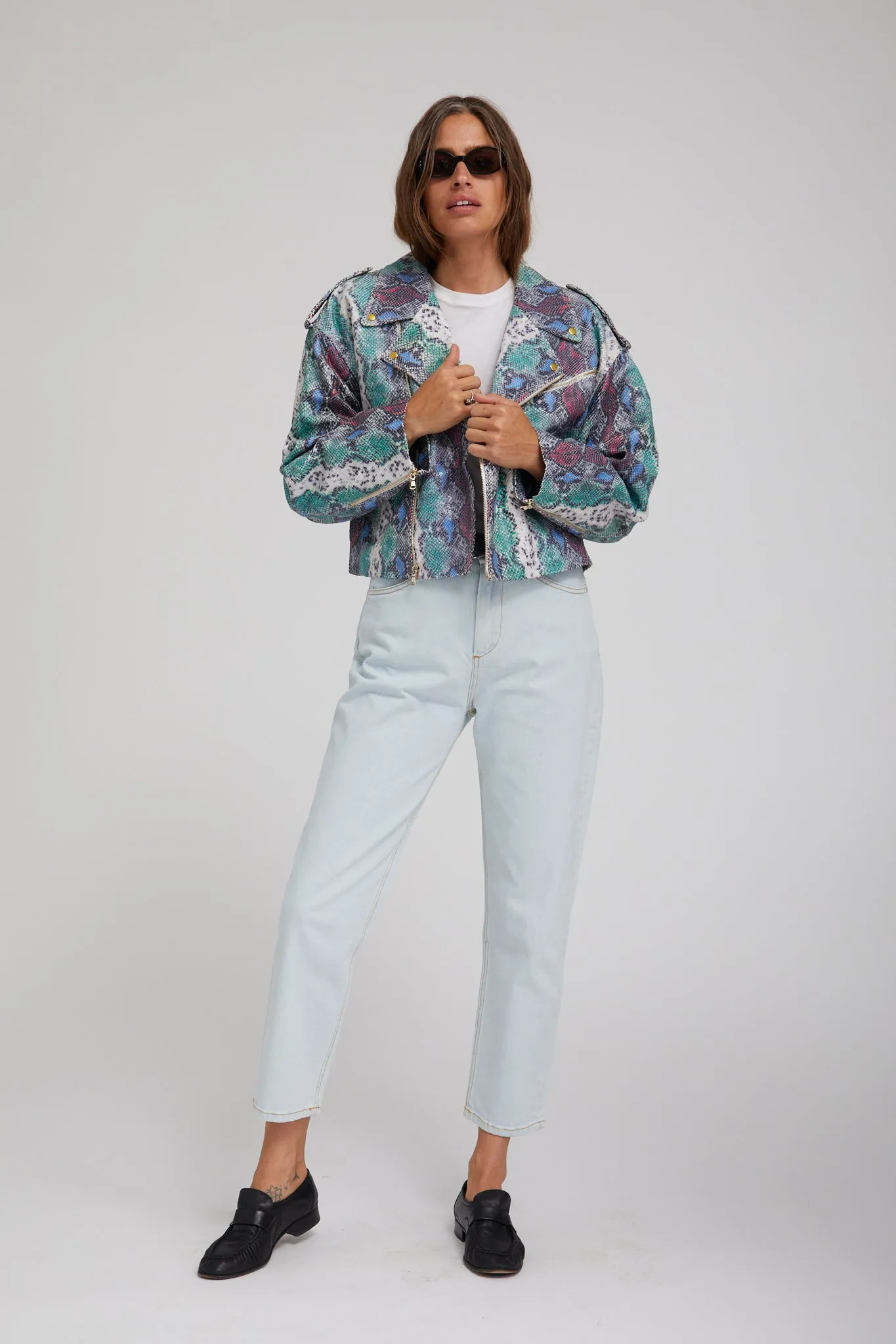 Leather Moto Jacket sold by SPRWMN product image thumbnail 2