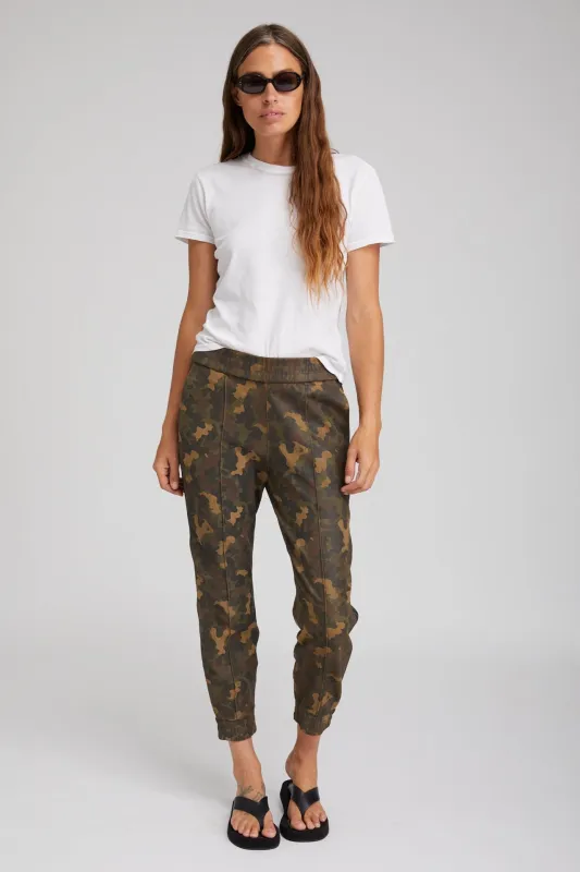 Camo Suede Athletic Slim Fit Joggers sold by SPRWMN