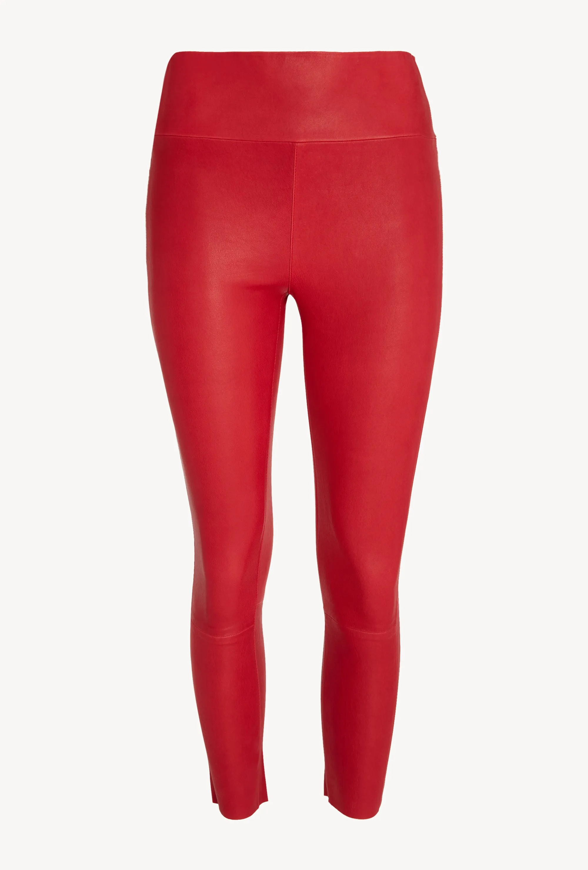Red Leather Crop Leggings sold by SPRWMN product image thumbnail 2