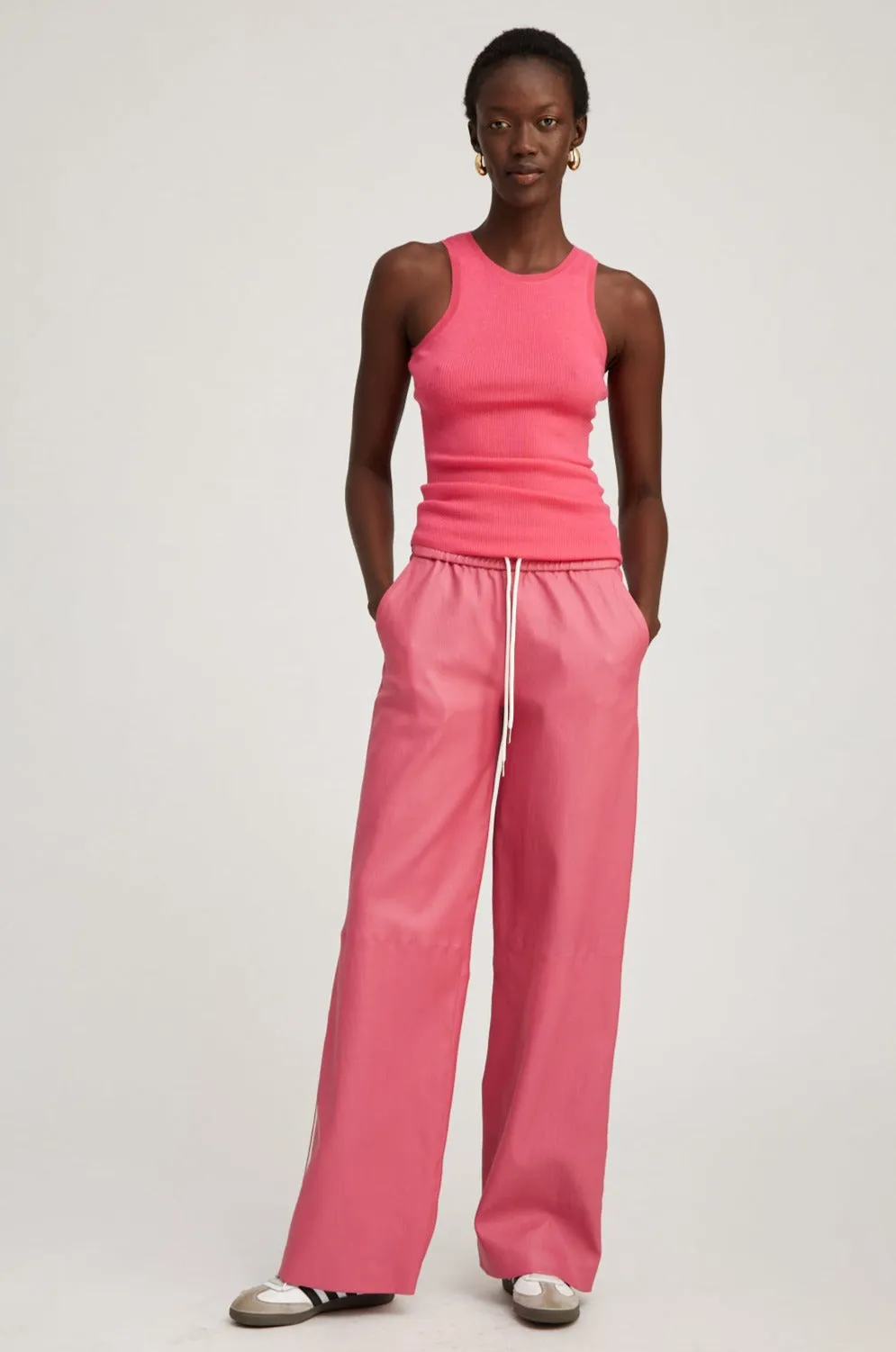 Pink Cashmere Racer Tank sold by SPRWMN product image thumbnail 5