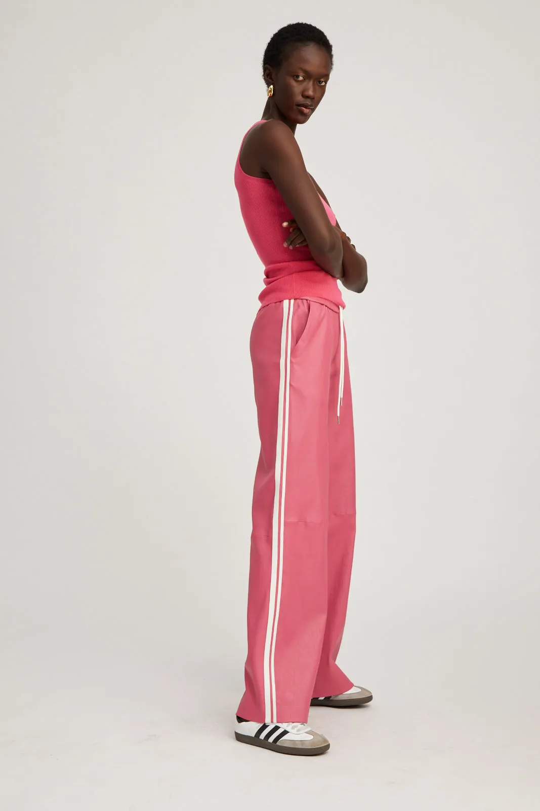 Pink Cashmere Racer Tank sold by SPRWMN product image thumbnail 2