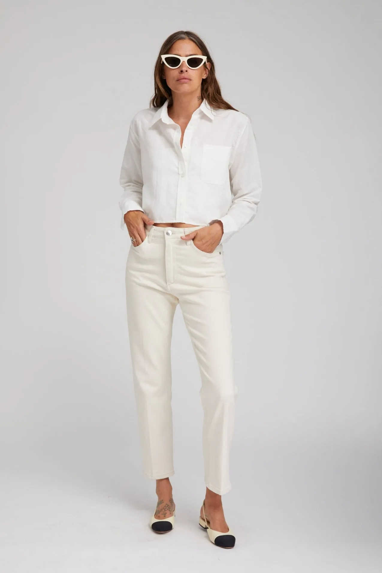 Earhart Cropped Straight Leg Denim PR sold by SPRWMN product image thumbnail 2