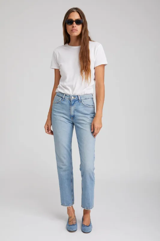 Victoria Slim Straight Denim sold by SPRWMN