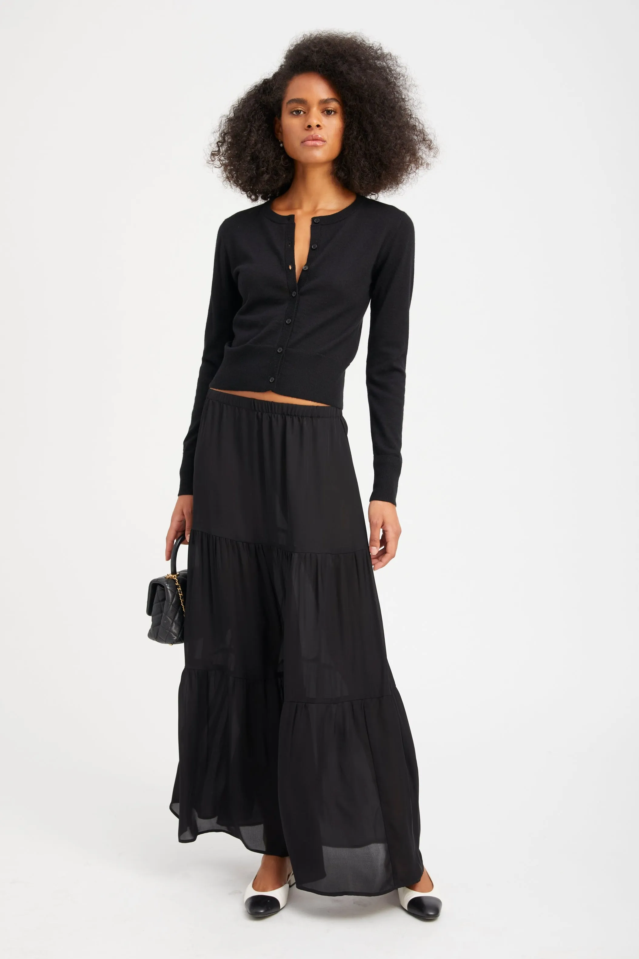 Silk Tiered Maxi Skirt sold by SPRWMN product image thumbnail 5