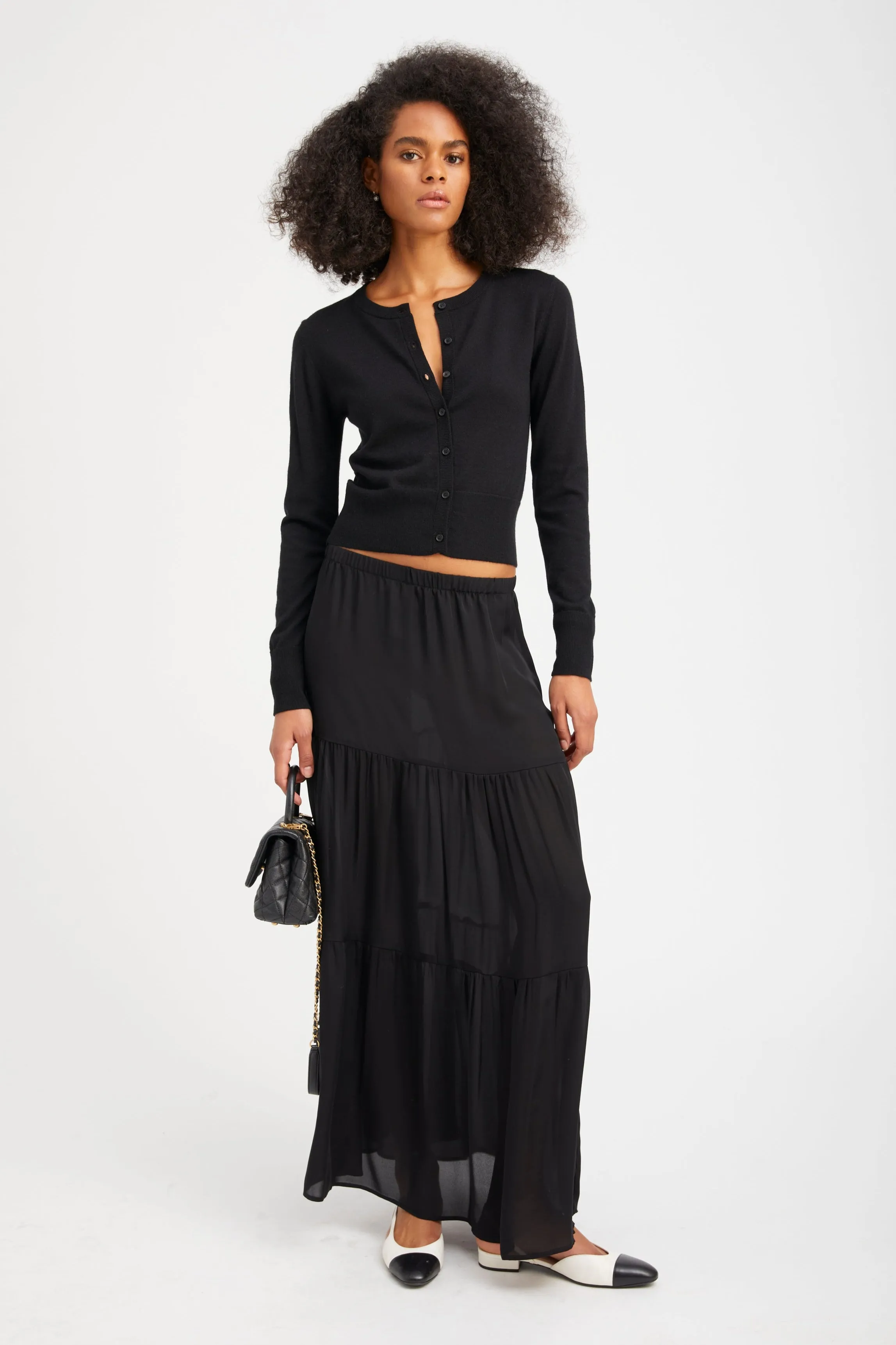Silk Tiered Maxi Skirt sold by SPRWMN product image thumbnail 4