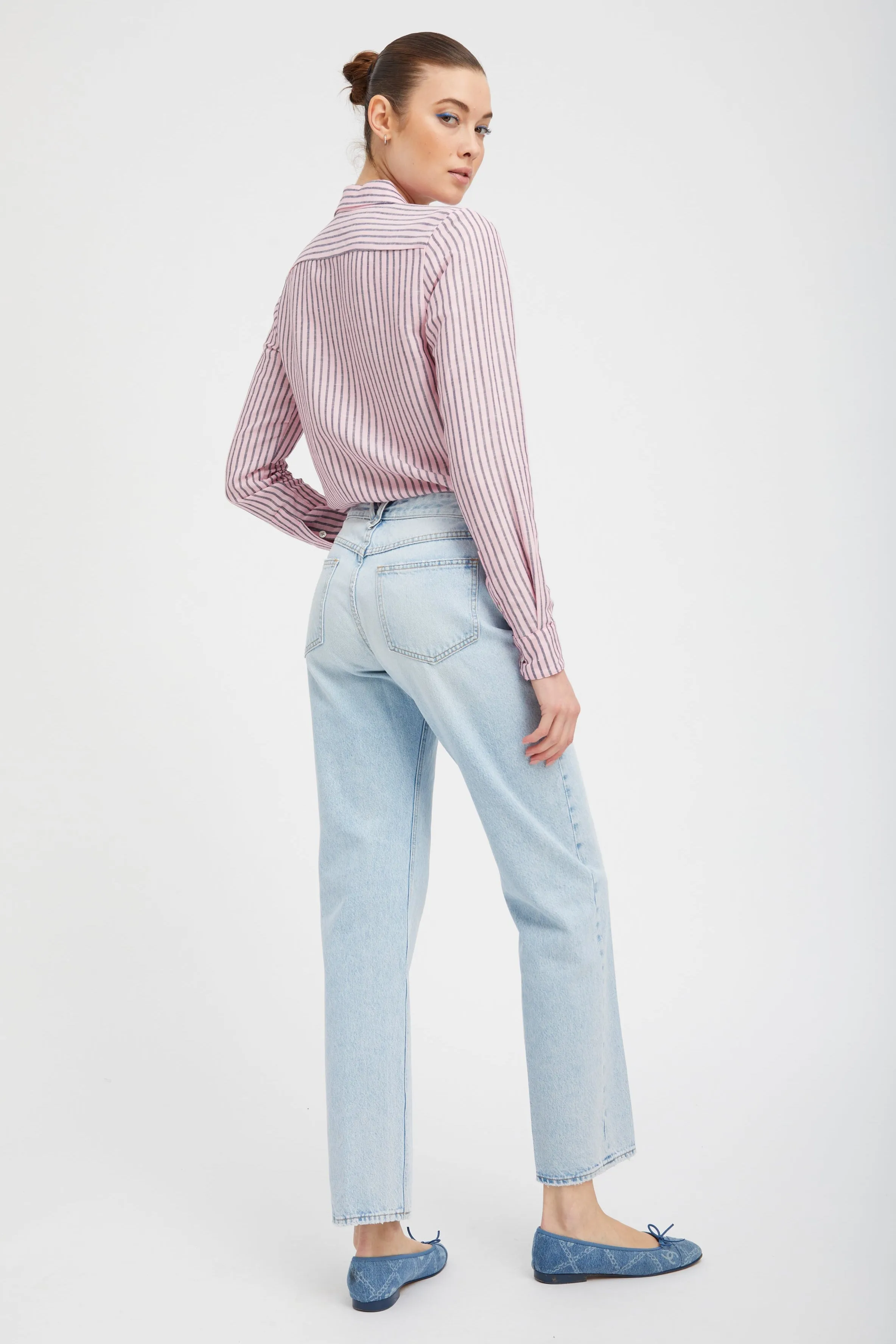Farah Cropped Slim Boyfriend Denim PR sold by SPRWMN product image thumbnail 4