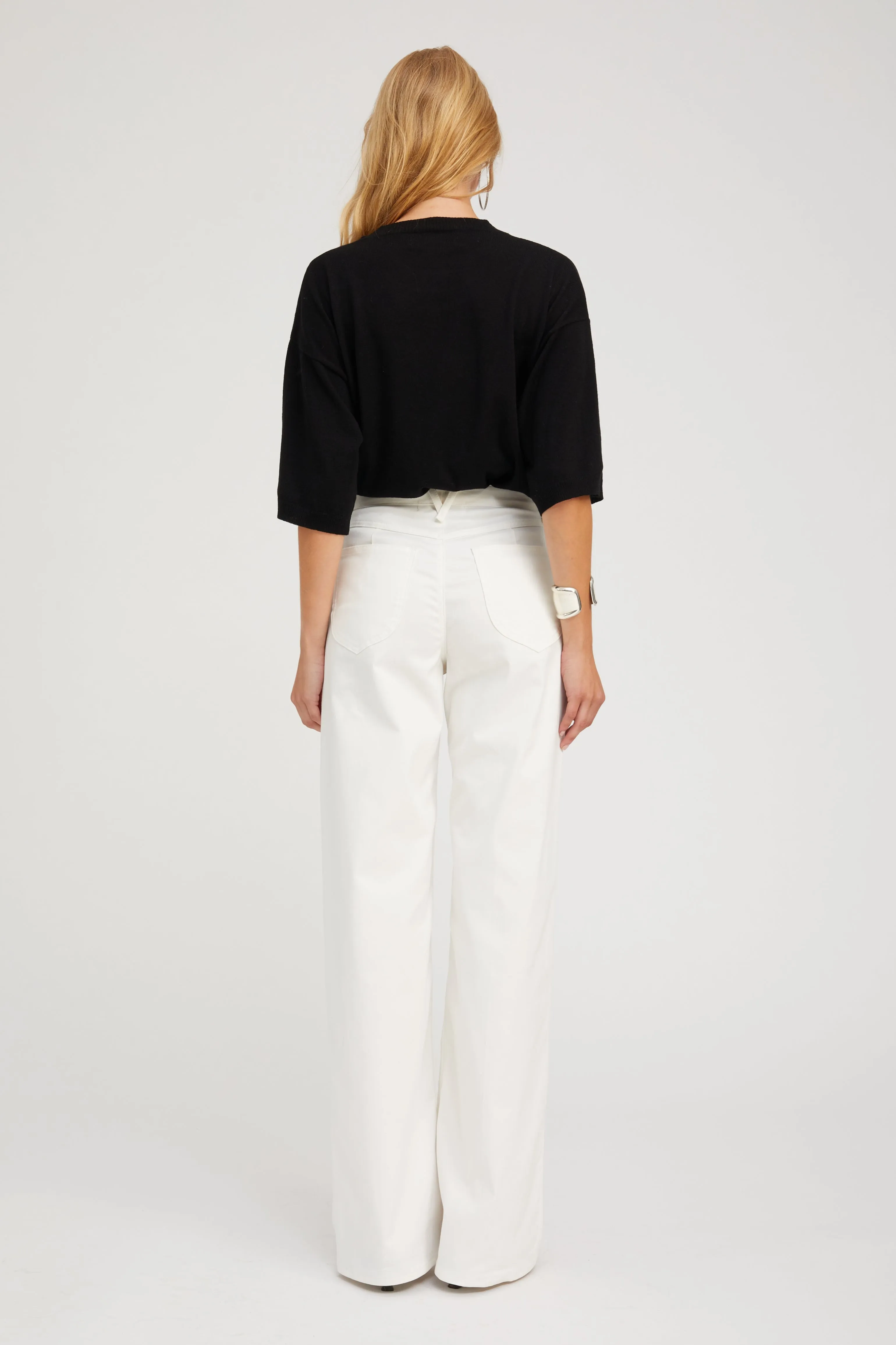 Black Cashmere Boxy Tee PR sold by SPRWMN product image thumbnail 4