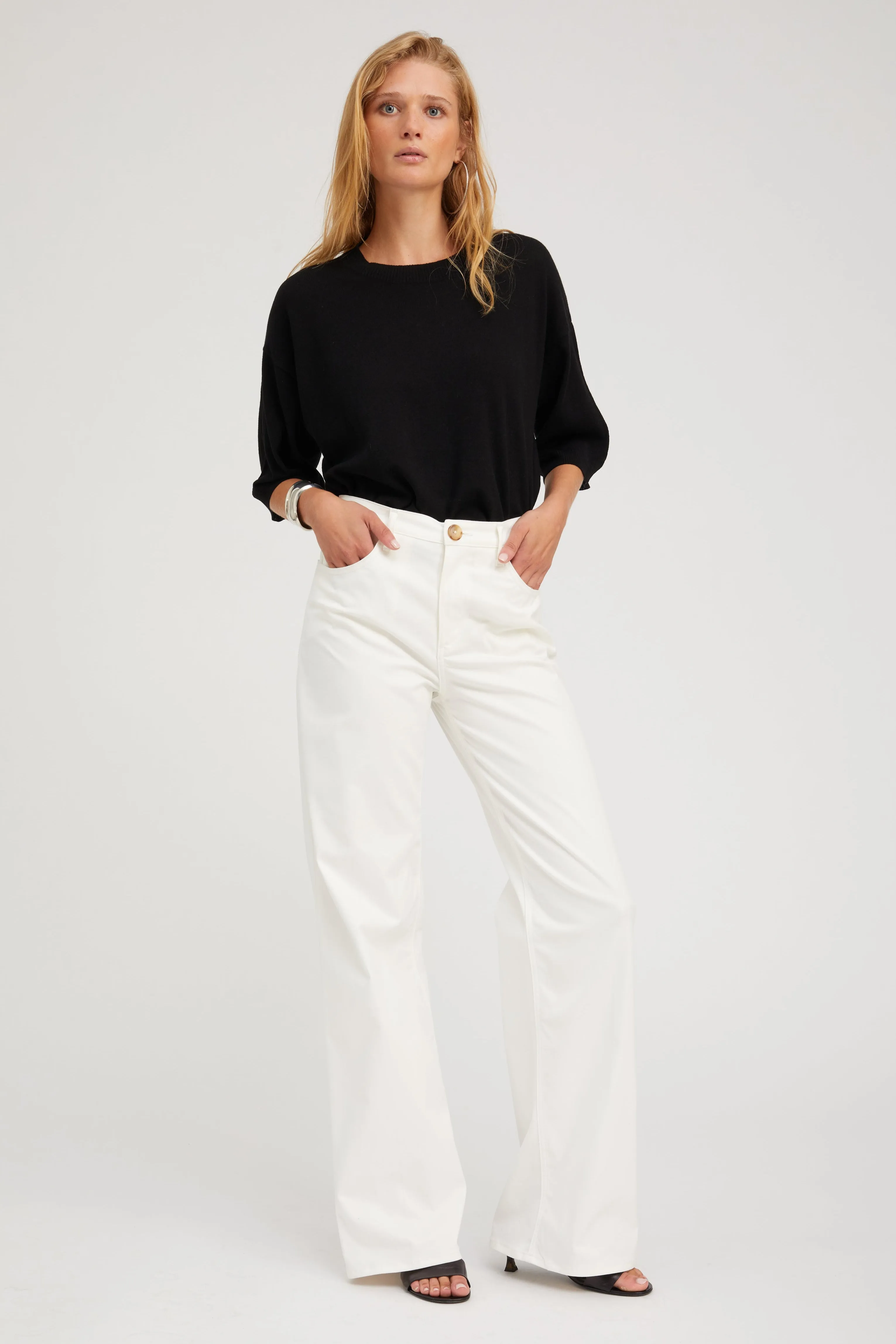 Black Cashmere Boxy Tee PR sold by SPRWMN product image thumbnail 2