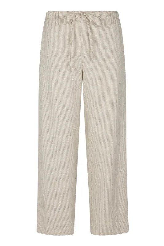 Black and White Striped Amalfi Pants sold by SPRWMN